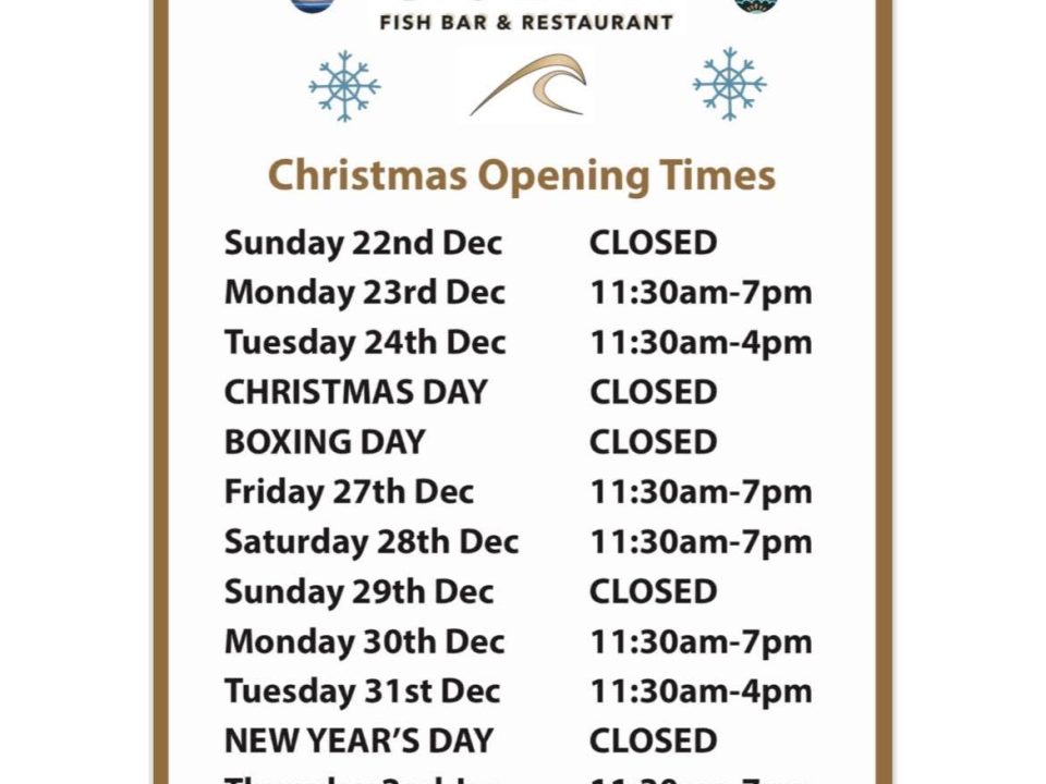 Christmas opening hours 2024